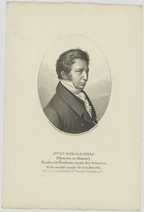 ジョセフ・ルイ・ゲイ・ルサックの肖像1778-1850、c。 1824年。 作： Unbekannt
