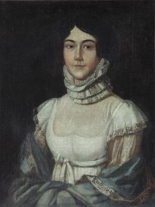 マリア・ミハイロフナ・レルモントヴァ1795-1817、1810年代の肖像 作： Unbekannt