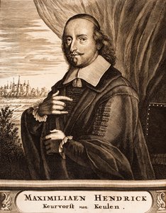 バイエルンのマクシミリアンヘンリーの肖像1621-1688、ケルン大司教、1675年。 作： Unbekannt
