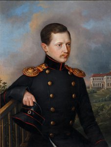 Nikolai Semyonovich Korsakov 1819-1889の肖像、ca。 1849 作： Unbekannt