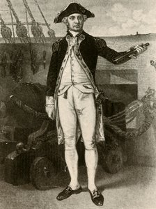 アメリカ合衆国海軍の提督、ポールジョーンズの肖像、c1780、1937。 作： Unbekannt