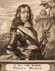 ポールヴュルツの肖像1612-1676差出人：戦争の現場、1675年。 作： Unbekannt