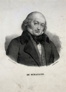 Pierre-Jean de Béranger 1780-1857の肖像。 作： Unbekannt