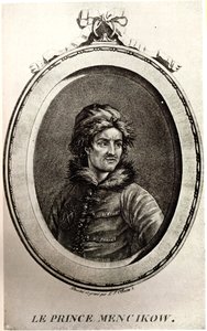 アレキサンダー・ダニロビッチ・メンシコフ王子の肖像1673-1729 作： Unbekannt