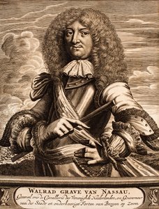 ナッソーウッシンゲンのウォルラート王子の肖像1635-1702差出人：戦争の現場、1675年。 作： Unbekannt