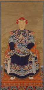 若年としての乾隆帝の肖像、19世紀。 作： Unbekannt