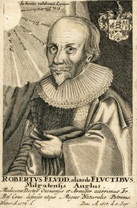 ロバート・フラッドの肖像1574-1637、17世紀 作： Unbekannt