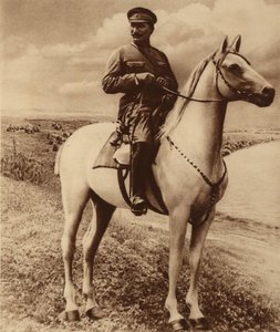 Semyon Mikhailovich Budyonny 1883-1973の肖像。 作： Unbekannt