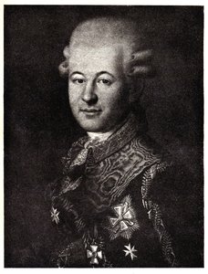 Semyon Zorich 1745-1799の肖像、キャサリン大王のお気に入り、19世紀初頭。