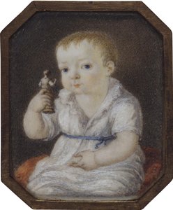 子供の頃のセルゲイ・イワノビッチ・ヴォルコフの肖像、1808年頃 作： Unbekannt