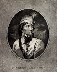Tadeusz Kosciuszko 1746-1817、19世紀初頭の肖像。 作： Unbekannt