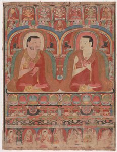 2人のラマの肖像、c。 1300。 作： Unbekannt