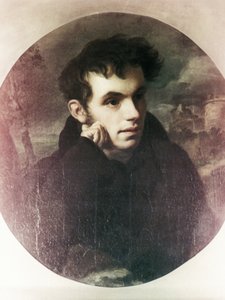 アレクサンダー・プーシキンの友人で詩人のワシリー・ジューコフスキーの肖像（O, Kiprensky画 作： Unbekannt