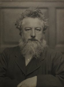 ウィリアム・モリスの肖像 1834-1896年、c. 1886年。 作： Unbekannt