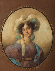 Yelena Alexandrovna Golitsynaの肖像、Naryshkina 1785-1855、1820年代 作： Unbekannt