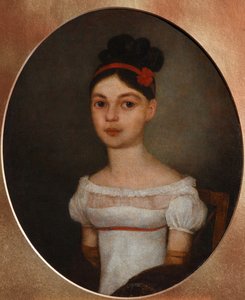 Yelizaveta Fyodorovna Ozerova、néeZagryazyskaya 1800-1885の肖像c。 1815 作： Unbekannt