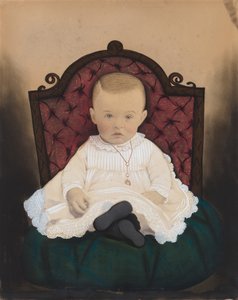 赤ちゃんの肖像画、1880 年代。 作： Unbekannt