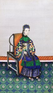 中国人女性の肖像 作： Unbekannt
