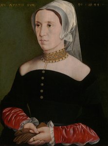 女性の肖像、1544年。 作： Unbekannt