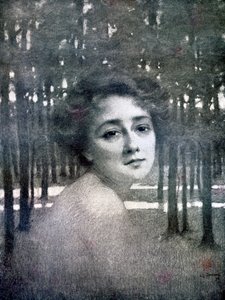 女性の肖像、1898 作： Unbekannt