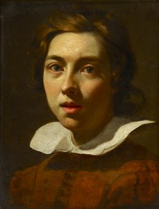 若い男の肖像、17 世紀半ば 作： Unbekannt