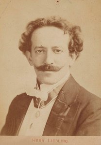 ピアニストで作曲家のゲオルク・リーブリングの肖像、1865～1946年頃。 1900年 作： Unbekannt