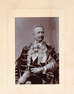 ピアニストで作曲家の Géza Zichy 1849-1924、1900 年代の肖像画。