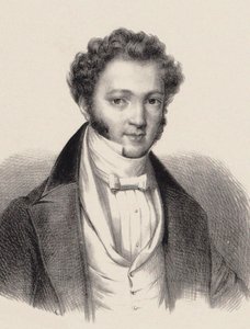 ピアニストで作曲家のイグナーツ・モシェレスの肖像 1794-1870 , 作： Unbekannt