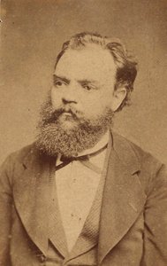 作曲家アントニン・ドヴォルザークの肖像 1841-1904年、c. 1880年。