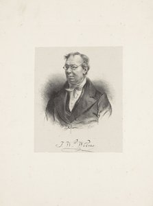 作曲家ヨハン ヴィルヘルム ヴィルムスの肖像 1772 ～ 1847 年、1835 年。