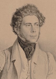 作曲家ジョセフ・ラナーの肖像1801-1843、1830。 作： Unbekannt