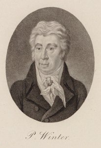 作曲家ピーター・フォン・ウィンターの肖像 1754～1825年、1825年頃。 作： Unbekannt