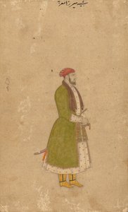 Courtier Mirza Muizzの肖像c。 1680-1700。 作： Unbekannt
