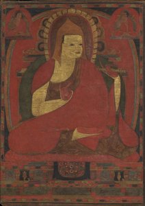 12世紀初頭から12世紀半ばまでのインドの修道士アティシャの肖像画。 作： Unbekannt