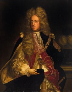 英国王ジョージ 1 世の肖像、1660 ～ 1727 年、18 世紀の最初の 3 分の 1 作： Unbekannt