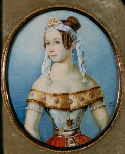 バレリーナの肖像Varvara Volkova 1816-1898、1836 作： Unbekannt