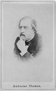 作曲家アンボワーズ・トーマス（Amboise Thomas）1811-1896の肖像（1860-1870年頃）。 作： Unbekannt