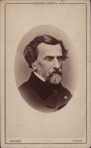作曲家Ambroise Thomas（1811-1896）の肖像（1860年代）。 作： Unbekannt