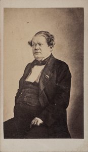 作曲家Auguste-Mathieu Panseron 1796-1859の肖像（1855年頃）。 作： Unbekannt
