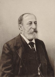 作曲家カミーユ・サン＝サーンスの肖像 1835-1921 年、1900 年。 作： Unbekannt