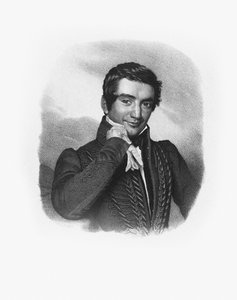 作曲家チェーザレ・プグニの肖像（1802～1870年）。