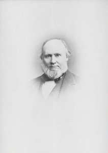 作曲家エドワード・ジョン・ホプキンス1818-1901の肖像。 作： Unbekannt