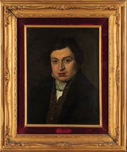 作曲家ジョアキーノ アントニオ ロッシーニ 1792-1868 の肖像。 作： Unbekannt