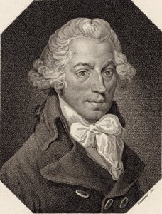 作曲家イグナス・プレイエルの肖像画（1757～1831年）。 作： Unbekannt