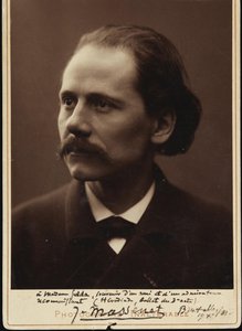 作曲家ジュールマセネ1842-1912、1881の肖像。 作： Unbekannt