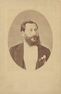 作曲家レオ・ドリーブの肖像、1836～1891年、1885年頃。 作： Unbekannt