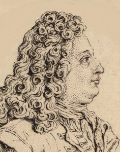 作曲家マリン・マレ（Marin Marais）1656-1728年の肖像。 作： Unbekannt