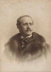 指揮者で作曲家のハンス・ウィンダーシュタインの肖像 1856-1925年、c. 1900年。 作： Unbekannt