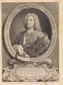 数学者ヨハン・ベルヌーイ1667-1748、1742年の肖像。 作： Unbekannt