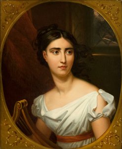オペラ歌手ジュディッタ・パスタ（1798-1865）のデスデモーナ役の肖像（1825年）。 作： Unbekannt